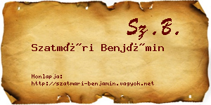 Szatmári Benjámin névjegykártya